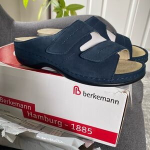 Women's Navy Blue Mules